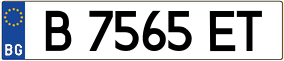 Trailer License Plate